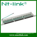 19 inch 0.5U 24 port patch panel cat6